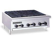 American Range AERB-48, Radiant Type 48 inch Gas Charbroiler, Full Width Grease Pan, Counter Model, NSF