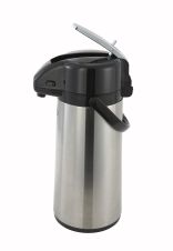 Winco AP-822, 2.2-Liter Glass-Lined Steel Body Lever-Top Vacuum Server