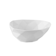 C.A.C. ART-B8, 48 Oz 8.25-Inch White Porcelain Art Deco Soup/Salad Bowl, 2 DZ/CS