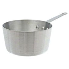Winco ASP-8SW, 8.5-Quart Tri-Ply Stainless Steel Straight-Sided Sauce Pan w/o Lid, Natural Finish, NSF