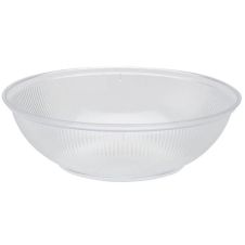 Fineline Settings B09048.CL, 48 Oz 9-inch Platter Pleasers Ribbed Clear Hi-Profile Bowl, 24/CS