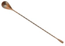 Winco BABS-12AC, 12-Inch 18/8 Stainless Steel Bar Spoon, Antique Copper Finish