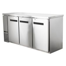 Universal Coolers BBCI-7224, 72-inch Stainless Steel Solid Door Back Bar Refrigerator