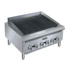 Admiral Craft BDCTC-36, 36-inch Black Diamond Gas Countertop Radiant Charbroiler with Manual Control, 120,000 BTU
