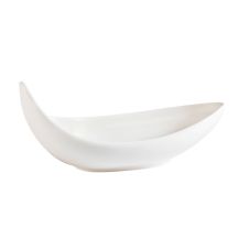 C.A.C. BDS-7, 7-Inch Bone White Porcelain Boat Dish, 3 DZ/CS