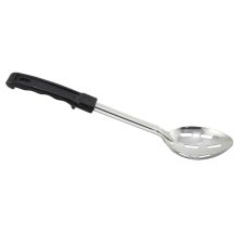 Winco BHSP-11, 11-Inch Slotted Basting Spoon with Stop Hook and Bakelite Handle