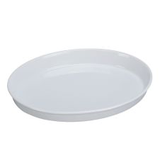 Yanco BK-108 8x11x2-Inch Porcelain White Oval Deep Plate, 24/CS