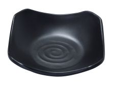 Yanco BP-0105 5.5-Inch Black Pearl Melamine Square Dish, 48/CS