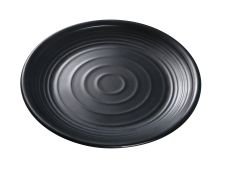 Yanco BP-1009 9-Inch Black Pearl Melamine Round Plate, 24/CS