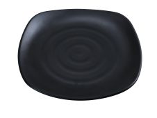 Yanco BP-1109 9-Inch Black Pearl Melamine Square Plate, 24/CS