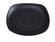 Yanco BP-1110 10-Inch Black Pearl Melamine Square Plate, 24/CS