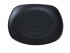 Yanco BP-1114 14.25-Inch Black Pearl Melamine Square Plate, DZ