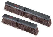 Winco BRFC-18B, 18-inch Foam Block Floor Sweep Head, Brown Bristles, Coarse/Heavy Sweep, EA