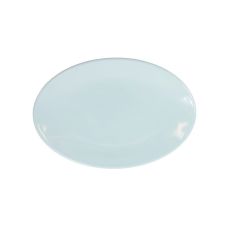 Yanco ВЅ-2908 7.75-Inch Bay Shell Melamine Oval Light Blue Plate, 48/CS