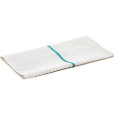 Winco BTH-2028G, Green Stripe Herringbone Towel