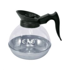 C.A.C. BVCD-64K, 64 Oz Plastic Black Coffee Decanter with Stainless Steel Base