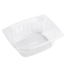 Dart C32DER, 32 Oz ClearPac Clear Rectangular Plastic Container, 504/CS. Lids Sold Separately.