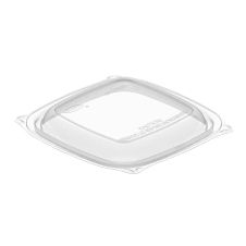 Dart C816BDL, Clear PET Small Square Lid for 8-16 Oz Containers, 504/CS