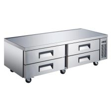 Coldline CB72 72-inch 4 Drawer Stainless Steel Refrigerated Chef Base