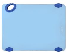 Winco CBK-1218BU 12x18x0.5-Inch STATIK BOARD™ Blue Cutting Board with Hook, EA