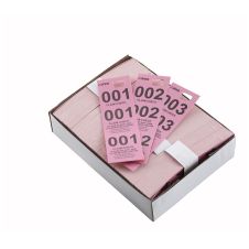 Winco CCK-5PK, Pink Coat Check Tags, 500/CS