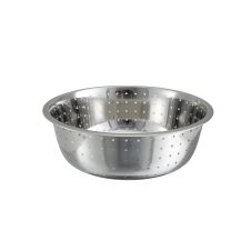 Winco CCOD-15L, 15-Inch Stainless Steel Chinese Colander with 5 mm Holes