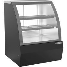 Beverage Air CDR3HC-1-B, 37-Inch Curved Glass Black Refrigerated Bakery/Deli Display Case