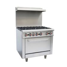 Omcan CE-CN-0914-R, 36-inch Commercial Natural Gas Range, 211,000 BTU