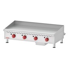 Omcan CE-CN-G48TPF, 48-inch 4 Burners Countertop Natural Gas Griddle with Thermostatic Control