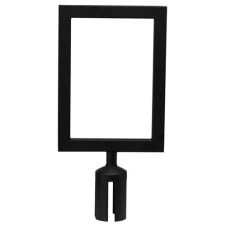Winco CGSF-12K, Stanchion Top Sign Frame, Black