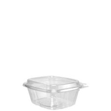 Dart CH16DED 16 Oz Clear Tamper-Evident PET Containers with Dome Lid, 200/CS