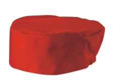 Winco CHPB-3RR, Red Ventilated Regular Pillbox Hat, Regular Size, EA