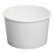 Karat C-KDP4W, 4 Oz White Paper Cold and Hot Food Container, 1000/Cs