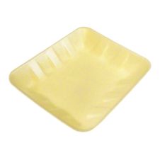 CKF 4DY, 9.5x7.0x1.25-Inch #4D Yellow Foam Meat Trays, 500/PK