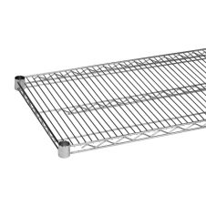 Thunder Group CMSV1430, 14"x30" Chrome Plated Wire Shelf with 4 Sets of Plastic Clips