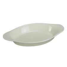 Yanco CO-8-W 8 Oz 8.5x4.25x1.125-Inch Porcelain White Welsh Rabbit Oval Dish, 36/CS
