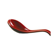 Yanco CR-7002 6.5-Inch Black&Red Melamine Spoon, 72/CS