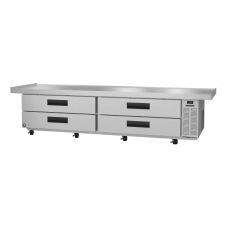 Hoshizaki CR110A, 110.5-Inch 4 Drawer Refrigerated Chef Base with Marine Edge Top - 115 Volts