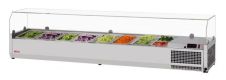 Turbo Air CTST-1800G-13-N, 70-inch Counter Top Salad Table Refrigerator, Clear Hood, Pan 1/6, 1/3