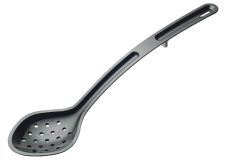Winco CVPS-13K 13-Inch CURV™ Black Polycarbonate Perforated Spoon, EA