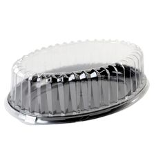 Fineline Settings DDOS925.L, 25x14.5-inch Platter Pleasers PETE Oval Dome Lid, 40/CS (Discontinued)