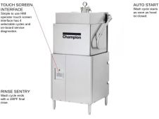 Champion DH-6000, Door-Type Commercial Dishwasher