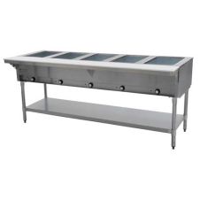 Eagle Group DHT5-208, 79 inch Electric Steam Table, Open Well 5 Compartments