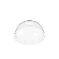 Dart DLR626 Clear PET Dome Lid with 1-Inch Hole, 1000/CS