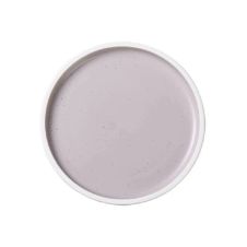 Yanco DM-110, 10x0.87-Inch Porcelain Round Plate with Upright Rim, 12/CS