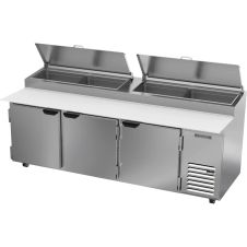 Beverage Air DP93HC, 93-Inch 3 Door Counter Height Refrigerated Pizza Prep Table