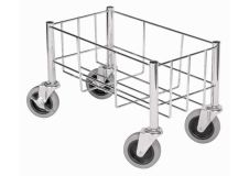 Winco DWR-1708, 18x9-Inch Stainless Steel Wire Trash Can Cart