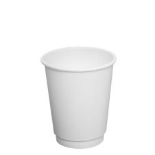 SafePro DWW-8, 8 Oz White Double Wall Paper Hot Cups, 500/CS