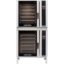 Moffat E35T6-26-2, Turbofan Double Deck Full Size Electric Touch Screen Convection Oven with Steam Injection and Stainless Steel Base, 208V, 22.4 kW