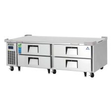 Everest Refrigeration ECB72D4, 72.38-Inch 4 Drawer Refrigerated Chef Base with Marine Edge Top